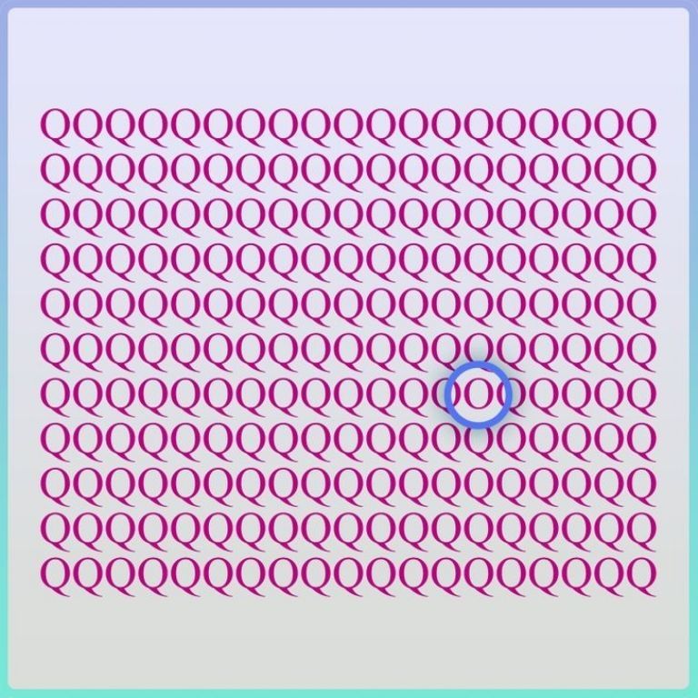 Teka-teki IQ yang menantang: hanya mereka yang beruntung yang akan menemukan huruf 'O' yang tersembunyi