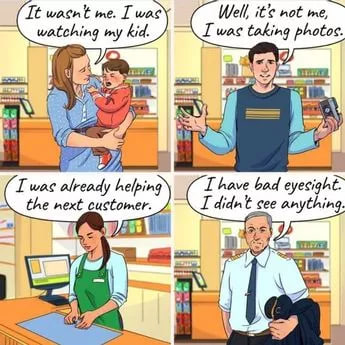 Pencuri yang sulit ditangkap: hanya detektif yang brilian yang bisa menemukan siapa yang mencuri dompet dalam gambar